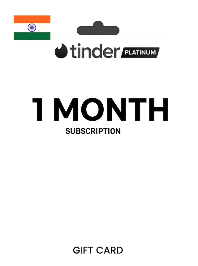 Tinder Platinum 1 Month Subscription INDIA