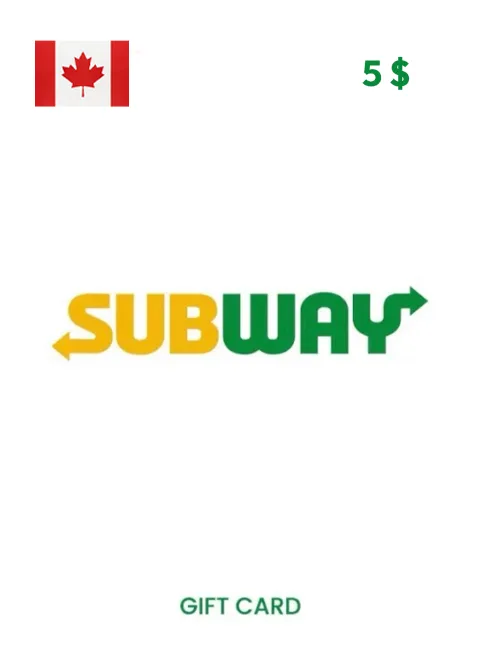Subway Gift Card 5 CAD CANADA