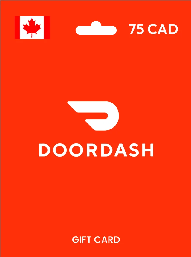 DoorDash Gift Card CA 75 CAD