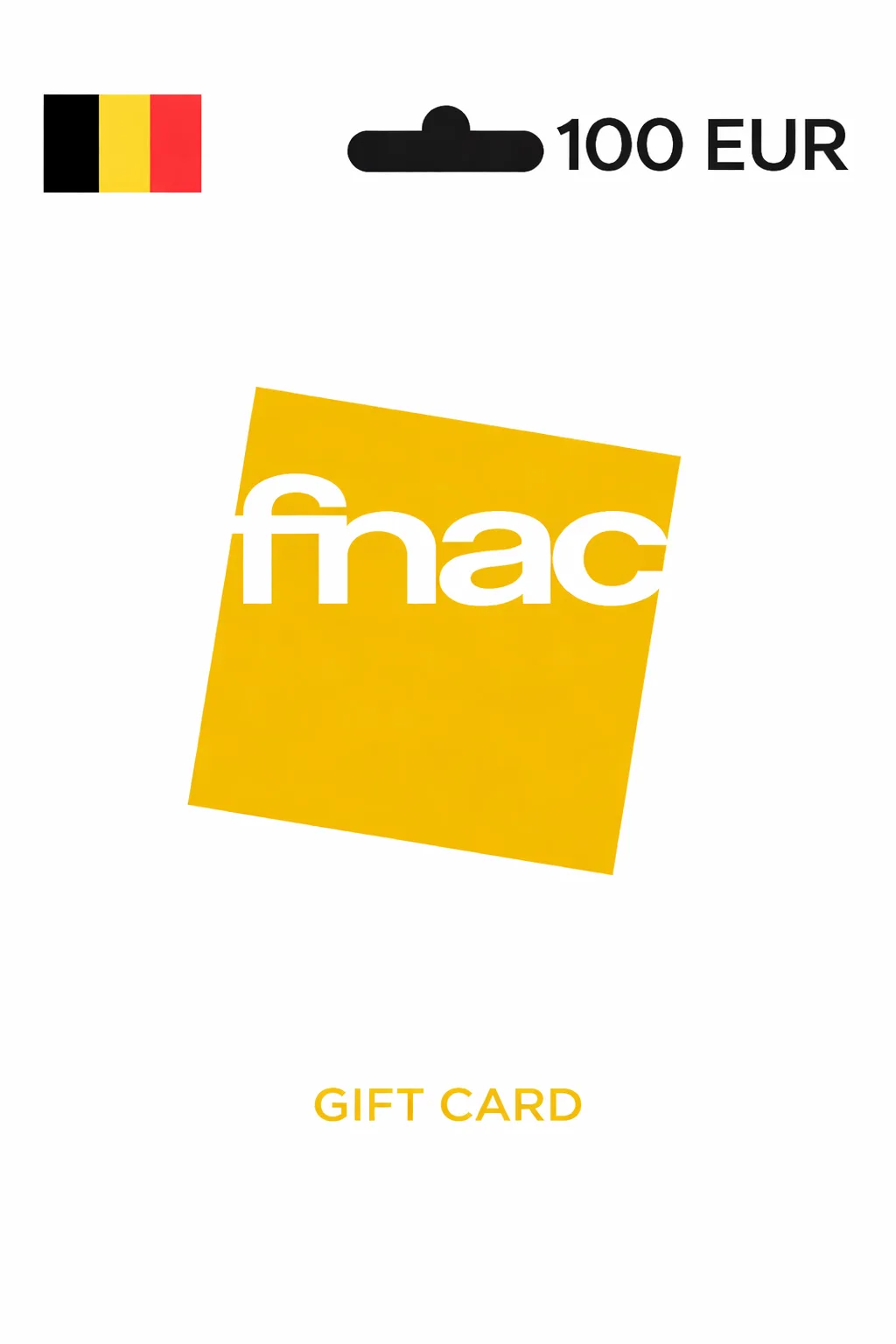 FNAC Gift Card 100 EUR BELGIUM