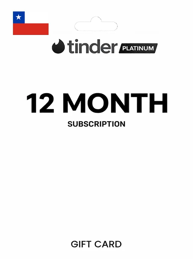 Tinder Platinum 12 Month Subscription CHILE