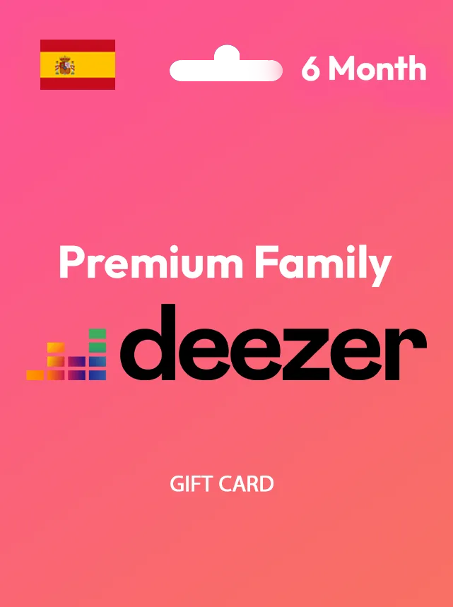 Deezer Family 6 Month Gift Card SPAIN