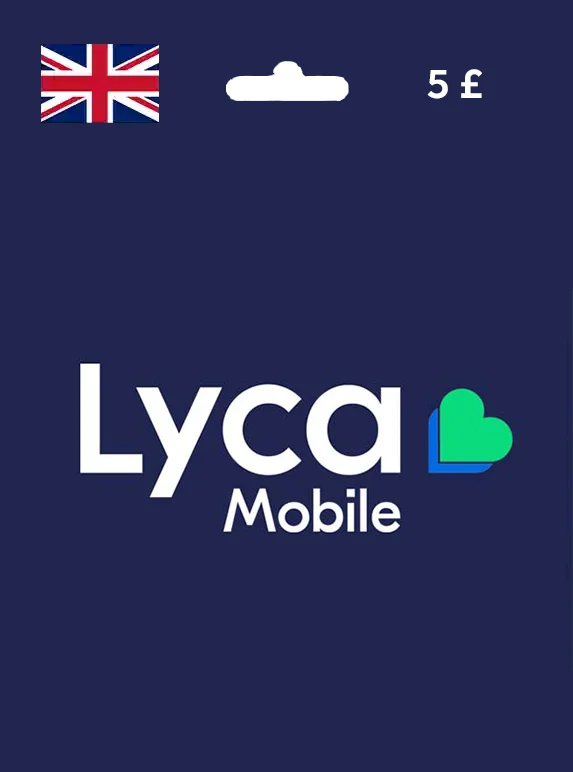 Lyca Mobile Gift Card 5 GBP UNITED KINGDOM