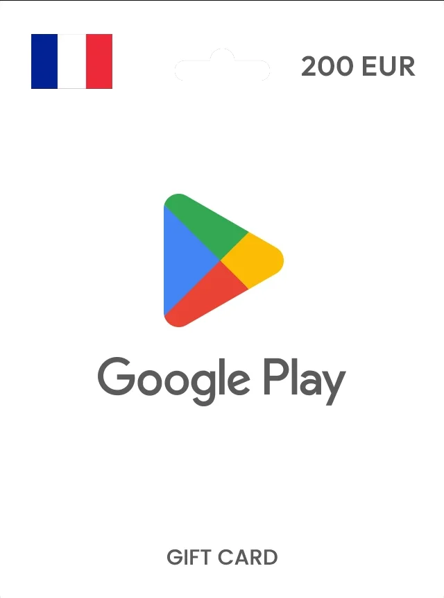 Google Play Gift Card 200 EUR FRANCE