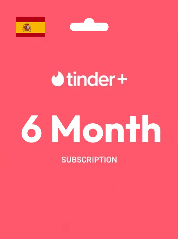 Tinder 6 Month Plus Gift Card SPAIN