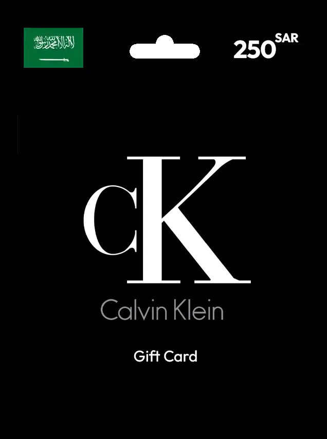 Calvin Klein Gift Card 250 SAR SAUDI ARABIA