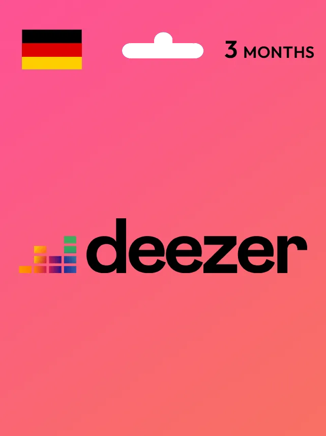 Deezer Premium Gift Card 3 Month GERMANY