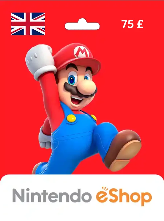 Nintendo UK Gift Card 75 GBP UNITED KINGDOM
