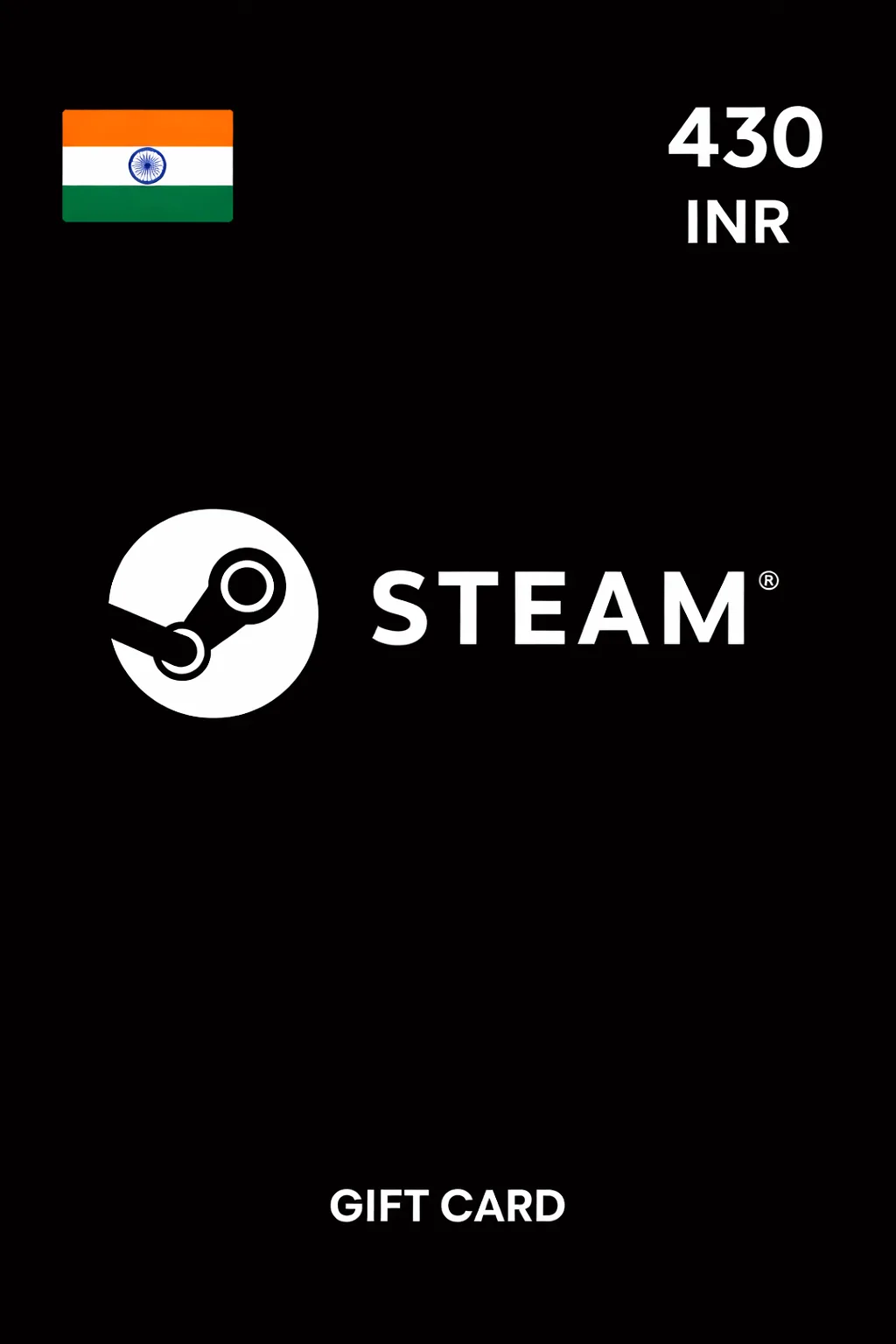 Steam Gift Card 430 INR INDIA