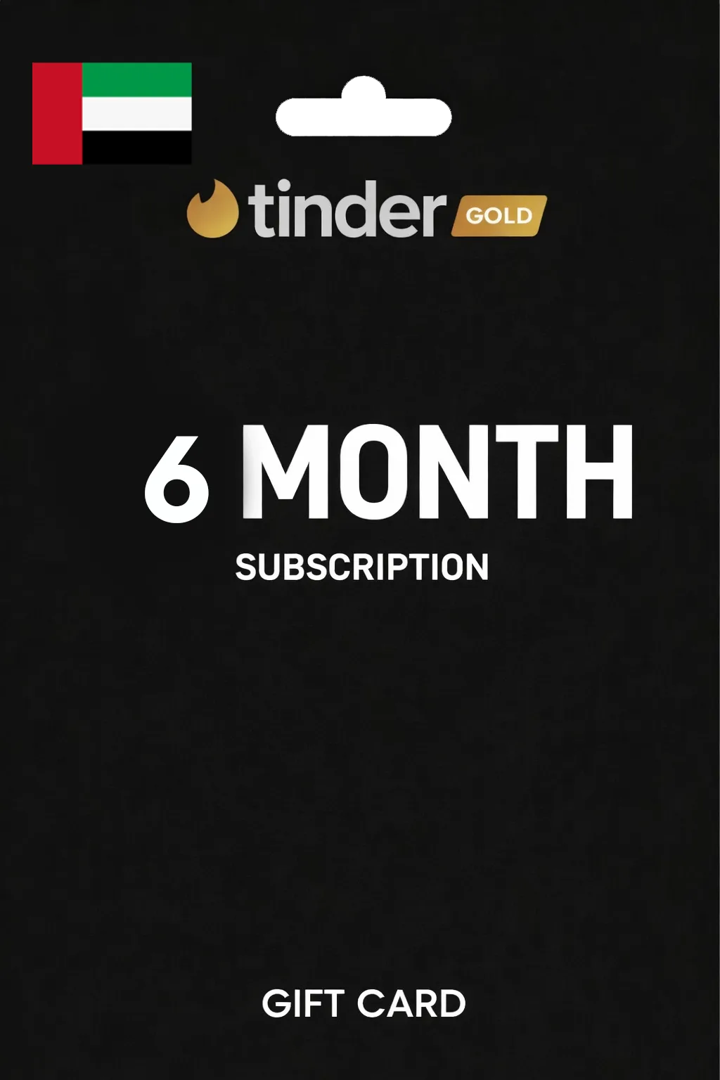 Tinder 6 Month Gold Gift Card UNITED ARAB EMIRATES