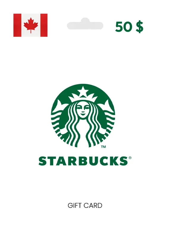 Starbucks Gift Card 50 CAD CANADA