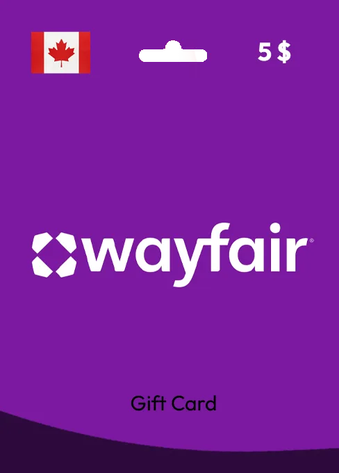 Wayfair Gift Card 5 CAD CANADA