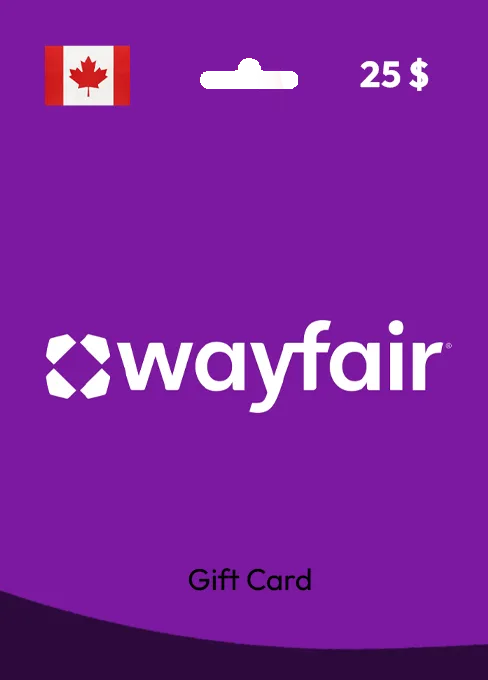Wayfair Gift Card 25 CAD CANADA