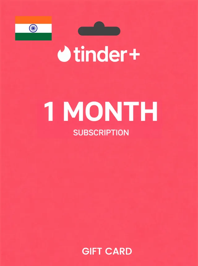 Tinder Plus 1 Month Subscription INDIA