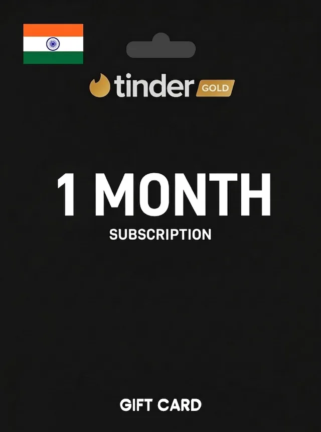 Tinder Gold 1 Month Subscription INDIA