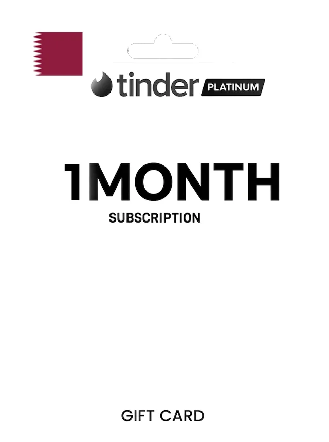 Tinder Gift Card 1 Month Platinum QATAR