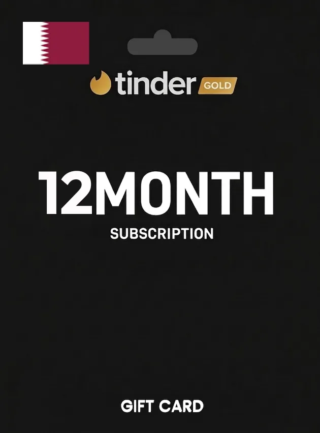 Tinder Gift Card 12 Month Gold QATAR