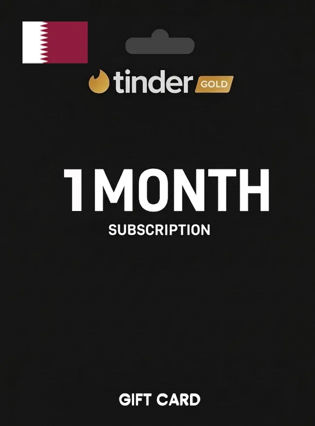 Tinder Gift Card 1 Month Gold QATAR
