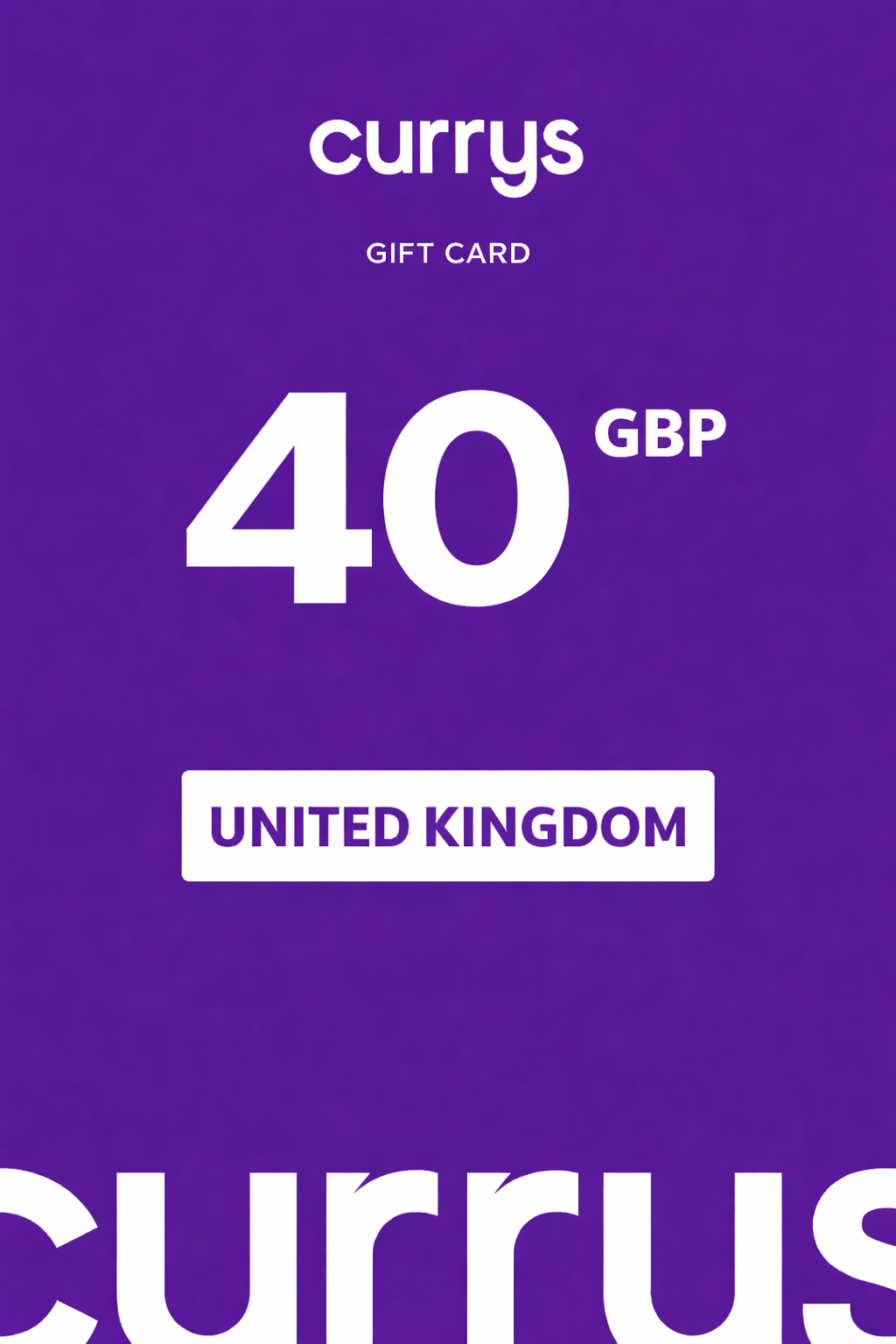 Currys Gift Card 40 GBP UNITED KINGDOM