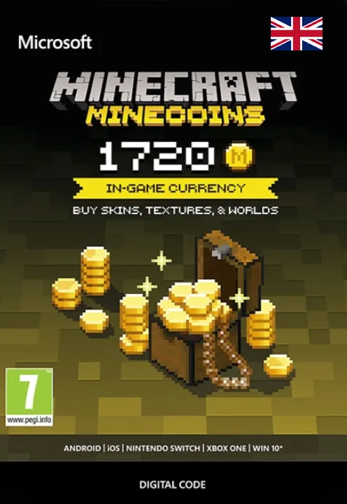Minecraft Gift Card 1720 Coins UNITED KINGDOM