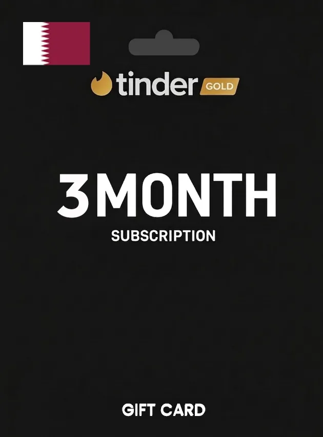 Tinder Gift Card 3 Month Gold QATAR