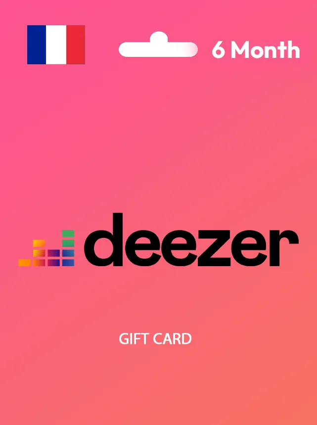Deezer Premium Gift Card 6 Months FRANCE