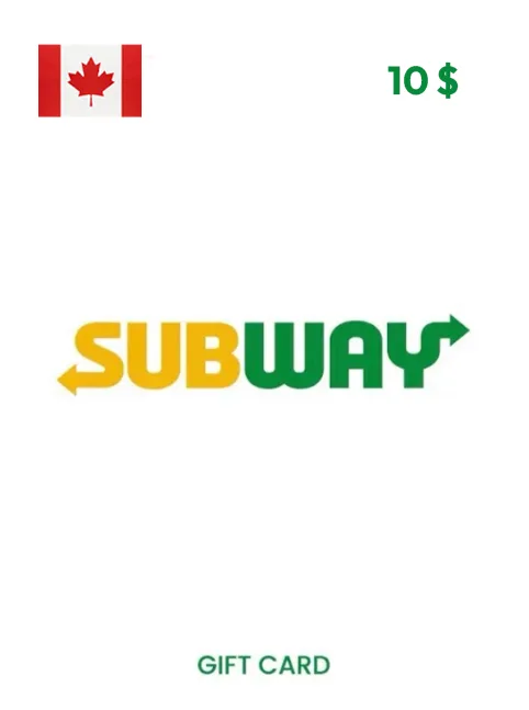 Subway Gift Card 10 CAD CANADA