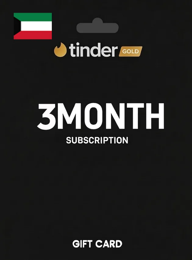 Tinder Gift Card 3 Month Gold KUWAIT