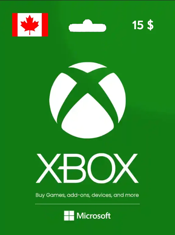 Xbox Live Gift Card 15 CAD CANADA