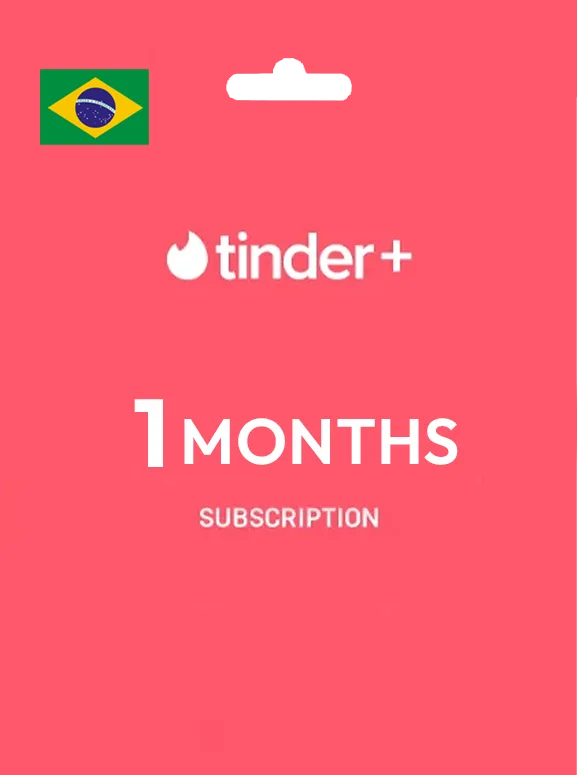 Tinder 1 Month Plus Gift Card BRAZIL