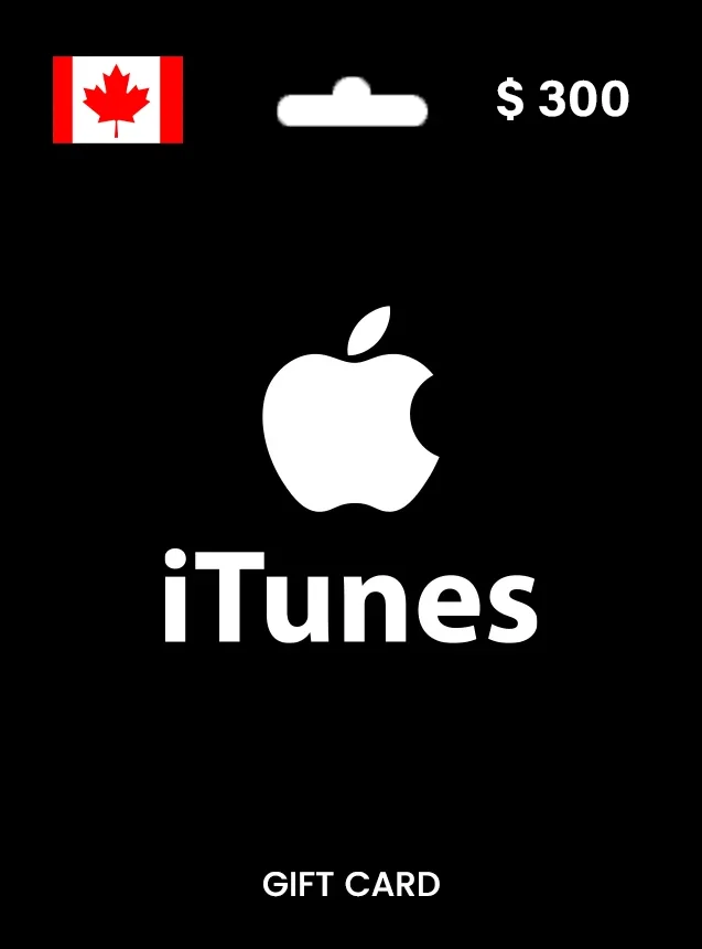 Apple iTunes Gift Card 300 CAD CANADA