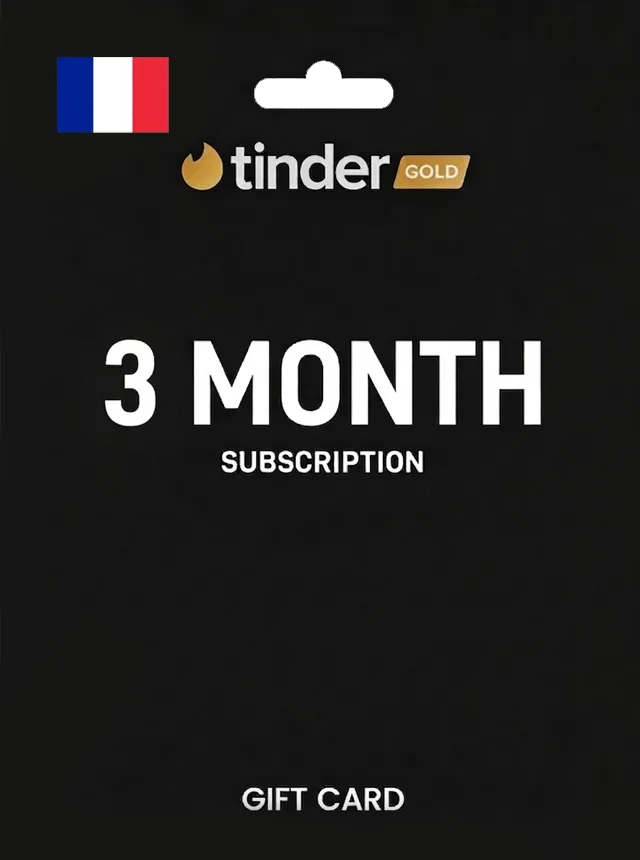 Tinder Gold 3 Month Subscription FRANCE