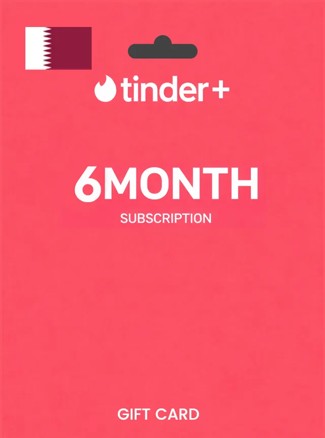 Tinder Gift Card 6 Month Plus QATAR