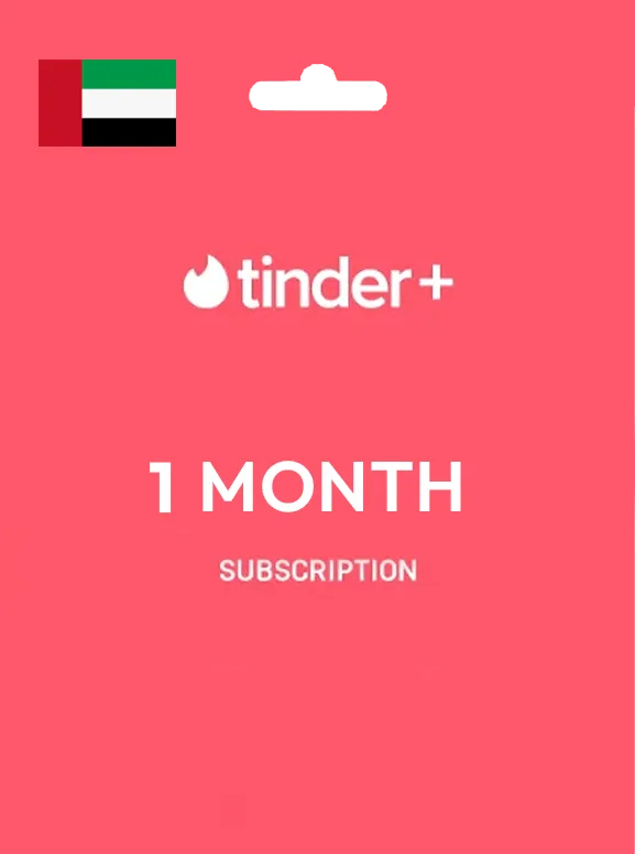 Tinder 1 Month Plus Gift Card UNITED ARAB EMIRATES