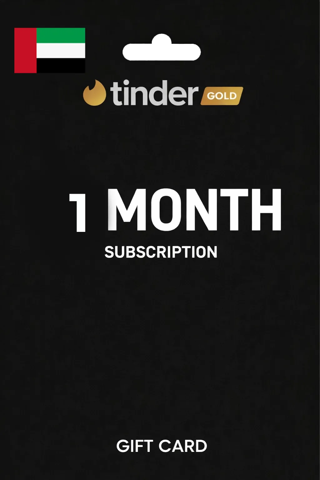 Tinder 1 Month Gold Gift Card UNITED ARAB EMIRATES