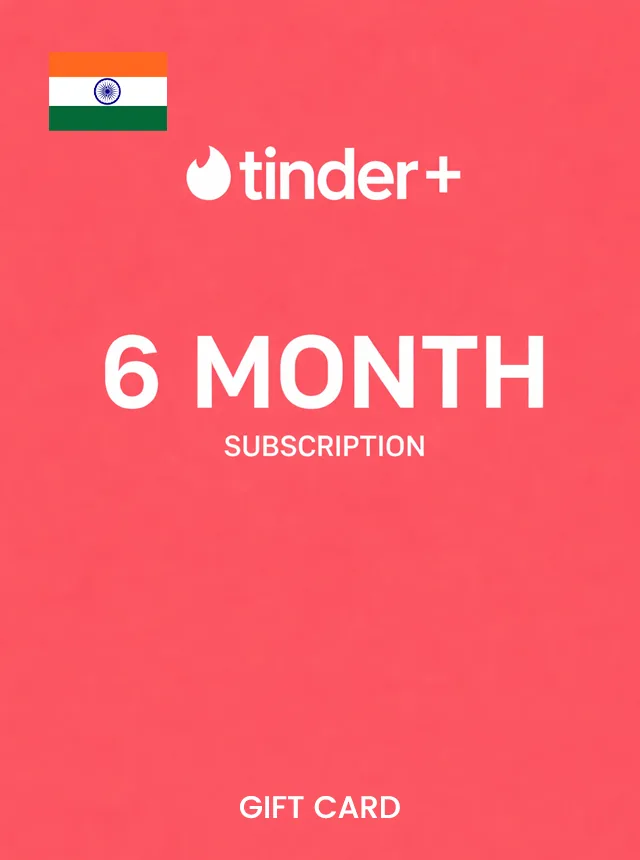 Tinder Plus 6 Month Subscription INDIA
