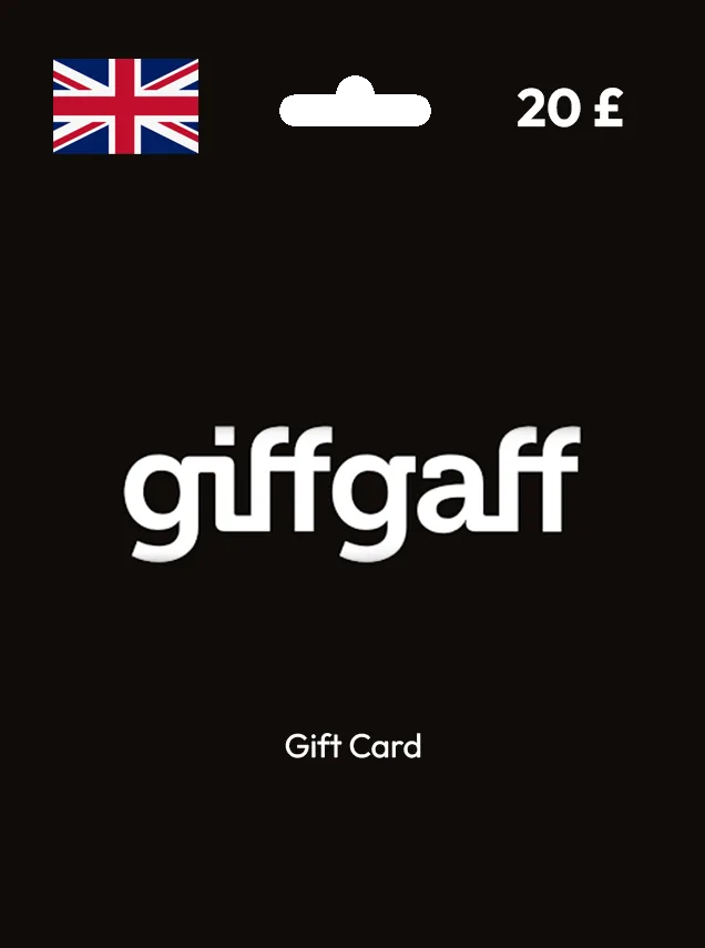 Giff Gaff Gift Card 20 GBP UNITED KINGDOM