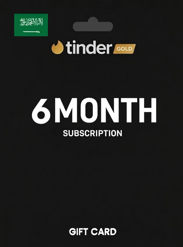 Tinder Gift Card 6 Month Gold SAUDI ARABIA