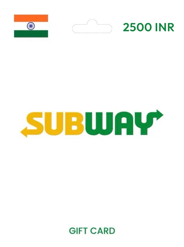 Subway Gift Card IN 2500 INR