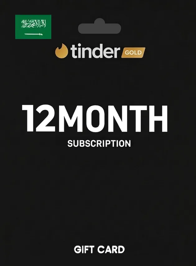 Tinder Gift Card 12 Month Gold SAUDI ARABIA