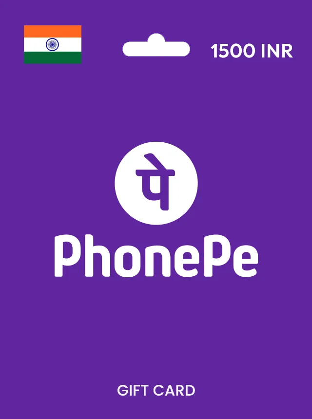 PhonePe Gift Card 1500 INR INDIA