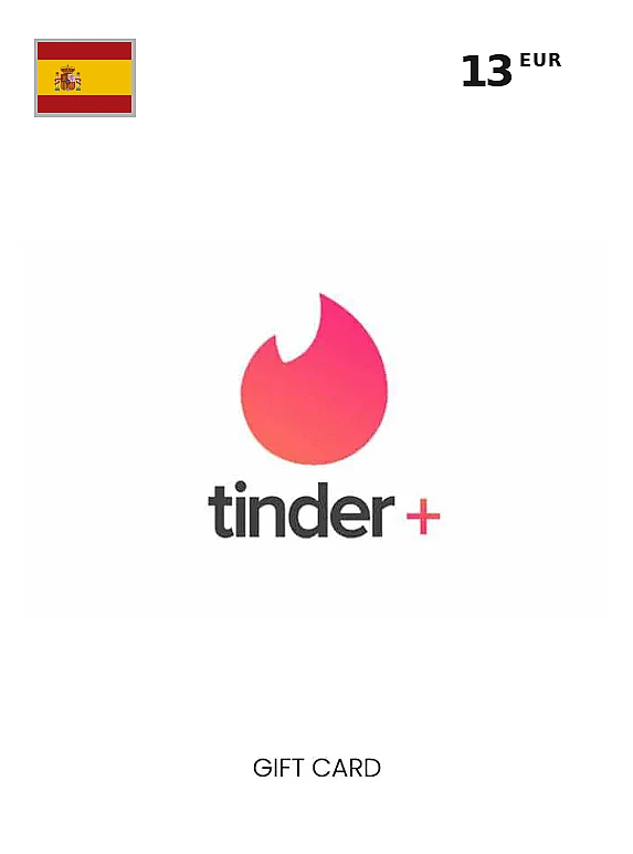 Tinder 1 Month Plus Gift Card SPAIN
