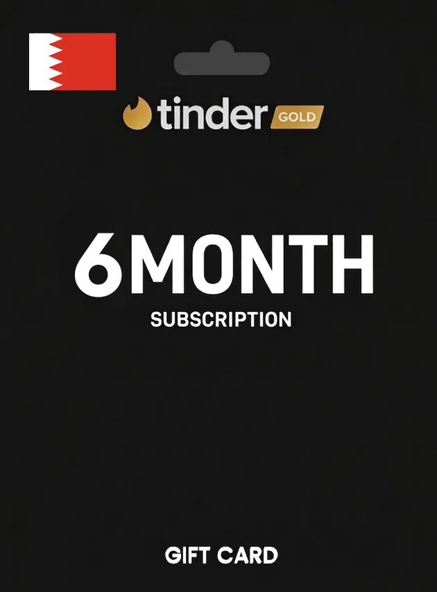 Tinder Gift Card 6 Month Gold BAHRAIN