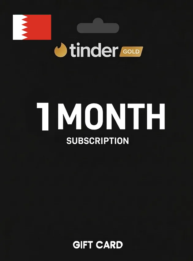 Tinder Gift Card 1 Month Gold BAHRAIN