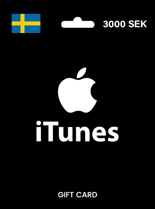 Apple iTunes Gift Card 3000 SEK SWEDEN