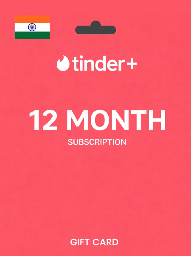 Tinder Plus 12 Month Subscription INDIA