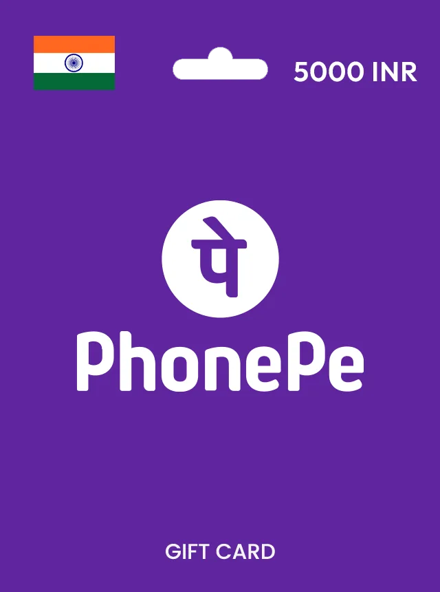 PhonePe Gift Card 5000 INR INDIA