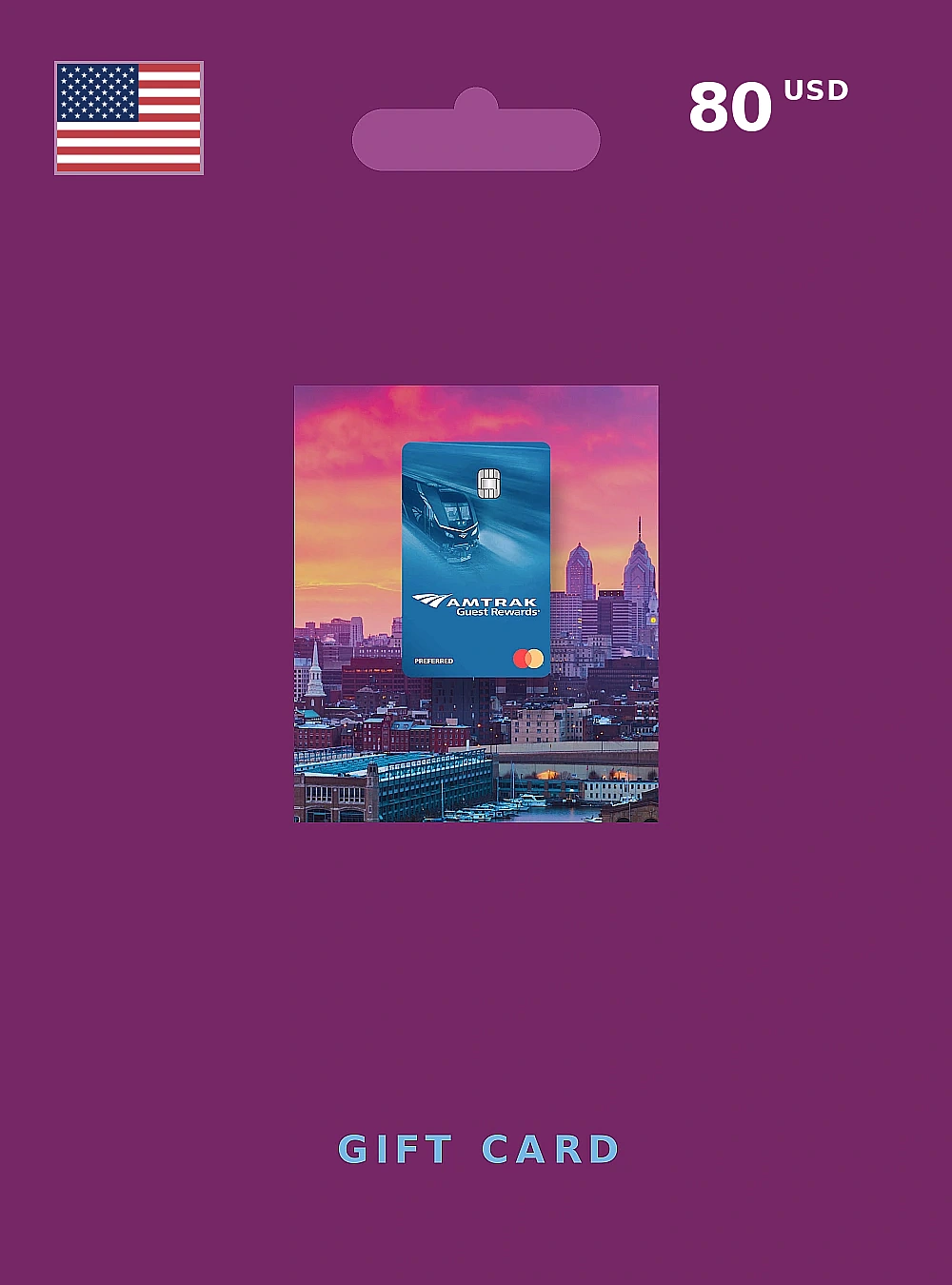 Amtrak Gift Card 80 USD UNITED STATES
