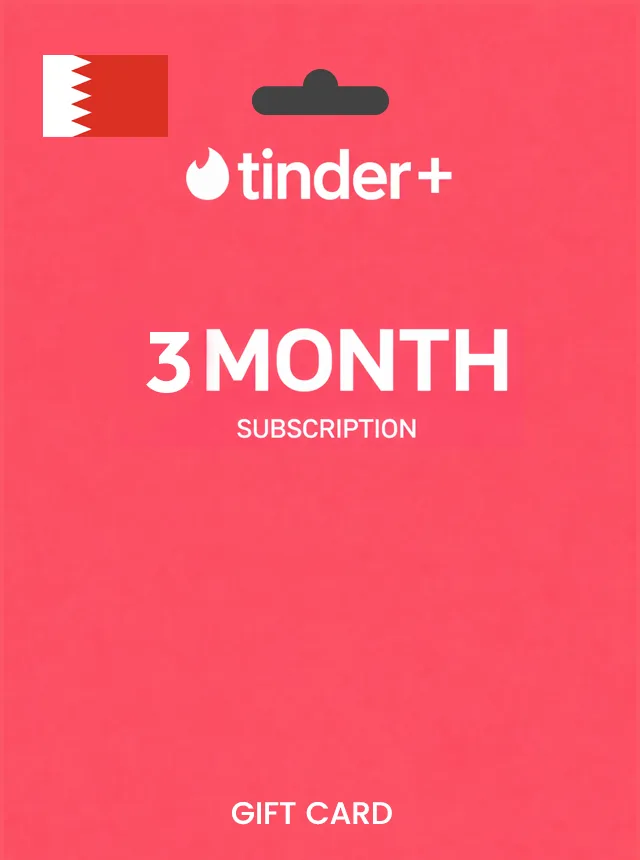 Tinder Gift Card 3 Month Plus BAHRAIN