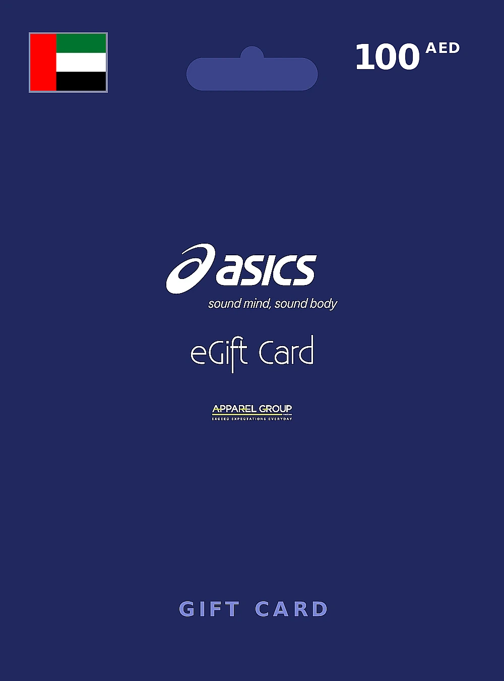 Asics Gift Card 100 AED UNITED ARAB EMIRATES
